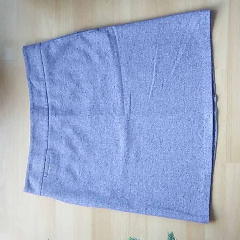 Lands' End wool blend tweed skirt